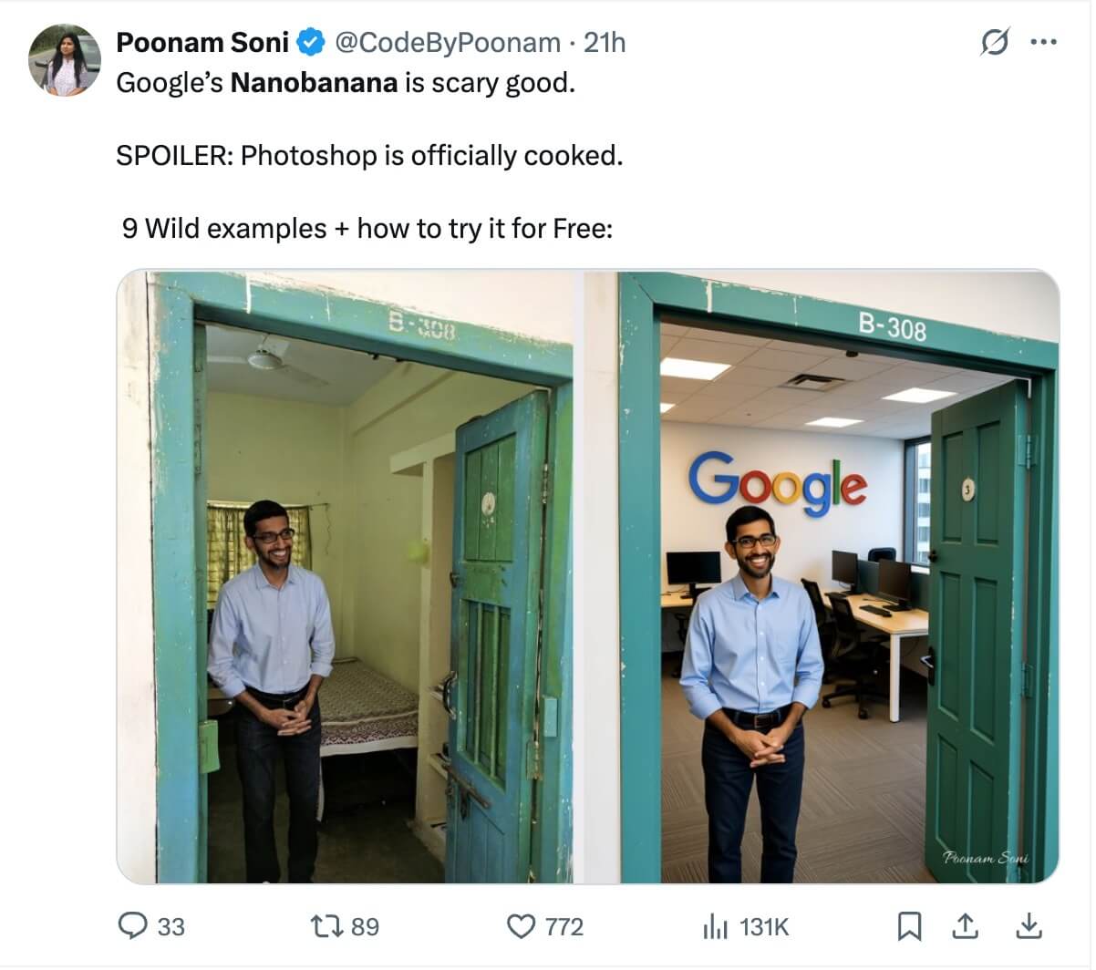 Sundar Pichai上下文感知编辑对比